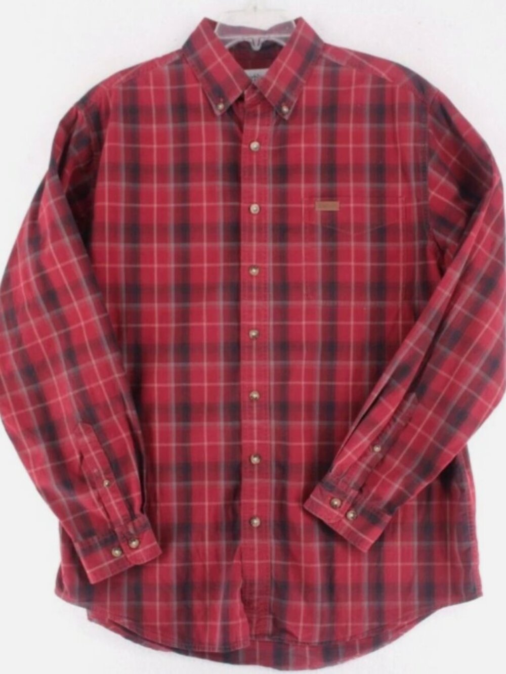Carhartt Red Plaid Button-Down Shirt